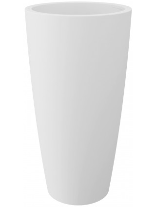Nicoli Ø38x85cm vazonas su išimamu konteineriu Style 38, baltos spalvos-Aukšti fasadiniai vazonai-Vazonai