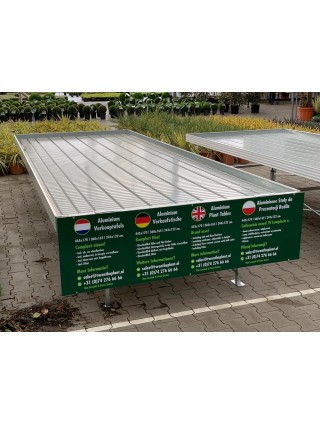 Aluminium Sales & Presentation table (Medium) 360 x 165 cm (Lot Aluminium Sales & Presentation table (Medium) 360 x 165