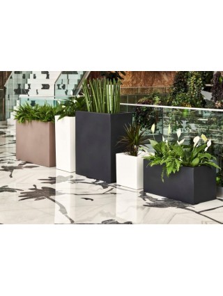 Teraplast 115x50x50cm lovelis Schio Cassa 120 antracito spalvos-Kolekcija Schio-Žalios pertvaros ir vazonų sistemos