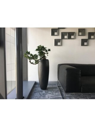 fleur ami Ø30x80cm vazonas New Loft Vase 80, black iron-Išskirtinio dizaino vazonai-Vazonai
