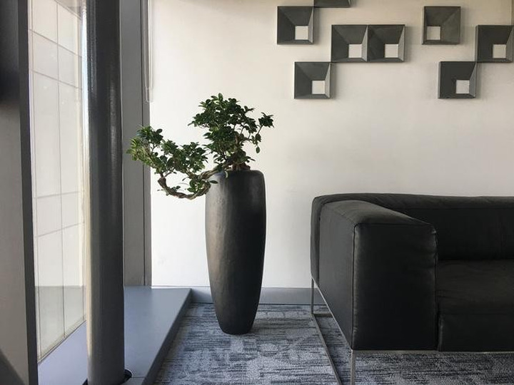 fleur ami Ø30x80cm vazonas New Loft Vase 80, black iron-Išskirtinio dizaino vazonai-Vazonai