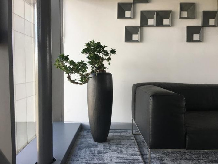 fleur ami Ø31x100cm vazonas New Loft Vase 100, black iron-Išskirtinio dizaino vazonai-Vazonai