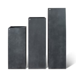 fleur ami 35x35x100cm vazonas Division Lite Column, concrete anthracite - nuotrauka 4