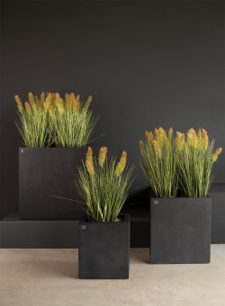 fleur ami 30x30x34cm vazonas Division Lite Cube, concrete anthracite - nuotrauka 2