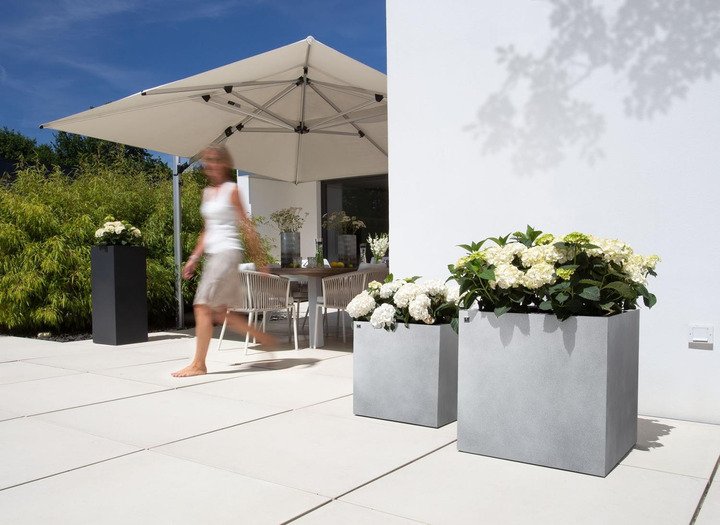fleur ami 40x40x44cm vazonas Division Lite Cube, concrete stone gray-Keturkampio formos vazonai-Vazonai