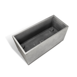 fleur ami 80x35x35cm lovelis Division Lite Planter Box, concrete stone gray - nuotrauka 3