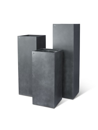 fleur ami 35x35x80cm vazonas Division Lite Column, concrete anthracite-VYNUOGĖS-VAISMEDŽIAI