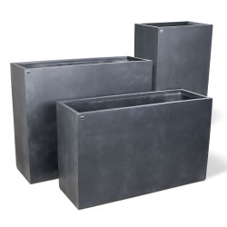 fleur ami 100x35x60cm vazonas Division Lite Room Divider, concrete anthracite - nuotrauka 4