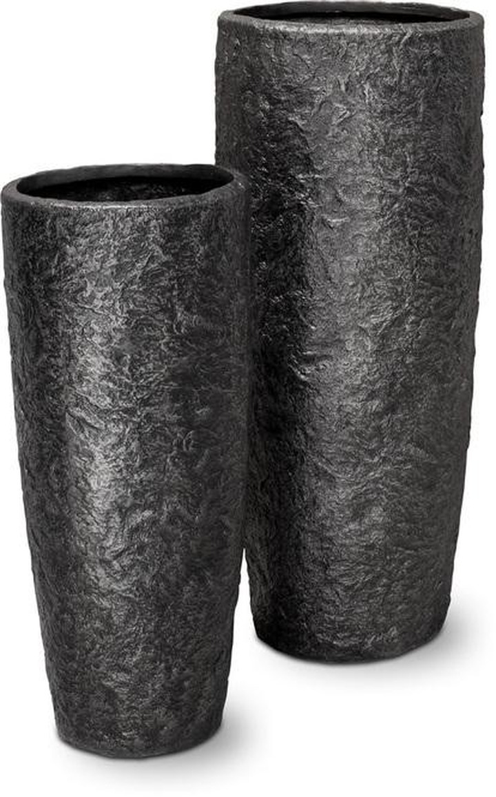 fleur ami Ø35x79cm vazonas Rocky vase 79, black granite-Išskirtinio dizaino vazonai-Vazonai