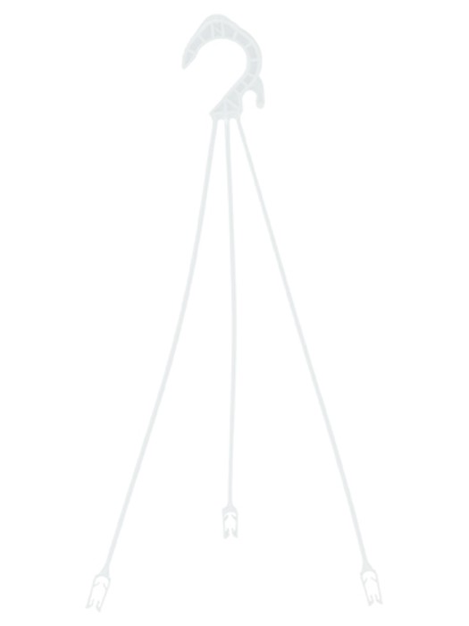 Nicoli kablys vazonui 48cm baltos spalvos-Kabliai ir laikikliai vazonams-Kitos prekės