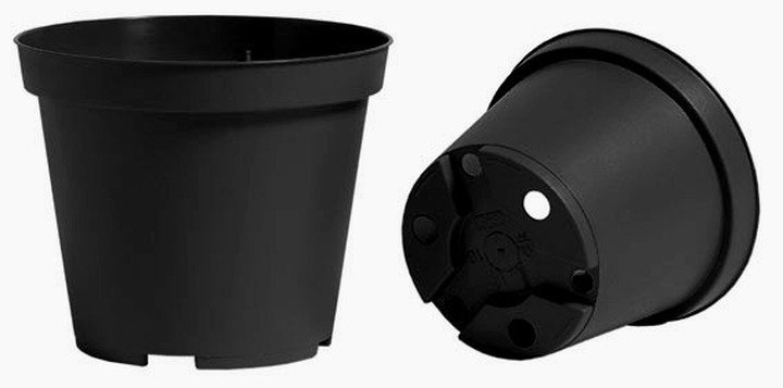 Nicoli 0,4l vazonas VASO IME 10cm juodas-Vazonai daigams ir vazonų įdėklai-Daiginimui ir sodinukams